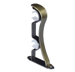 Dekorative Metalldecken-doppelter Berg-Kupfer-Vorhang Rod Bracket