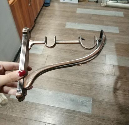Kupferner Bronzefarbvorhang-Halter asphaltieren 28/19mm doppelten Vorhang Rod Bracket Curtain Accessories