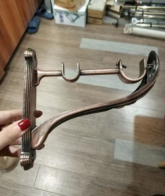 Kupferner Bronzefarbvorhang-Halter asphaltieren 28/19mm doppelten Vorhang Rod Bracket Curtain Accessories