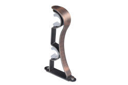 25mm 28mm Golddoppelt-Vorhang-Rod Brackets Aluminum Alloy Iron-Material