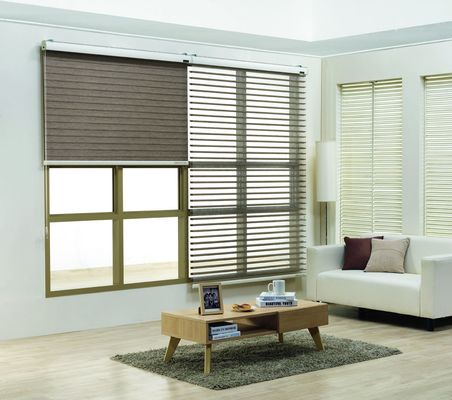 Aluminiumhotel-Art pVC-Polyester-Material der latten-610gsm der Vorhang-60mm Antiuv