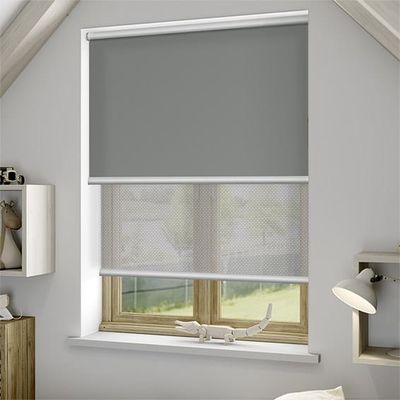 Manuelles Gewebe-modernes Grey Roller Blinds For Indoor-Büro-Windows Soem-ODM