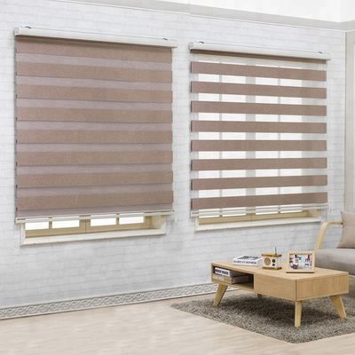 Elektrische Rollen-Jalousie-Doppelschicht transparent mit Polyester-Material