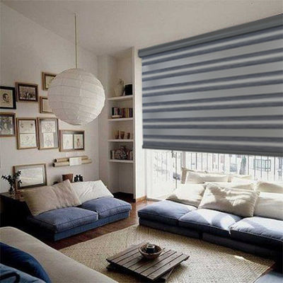Elektrische Rollen-Jalousie-Doppelschicht transparent mit Polyester-Material