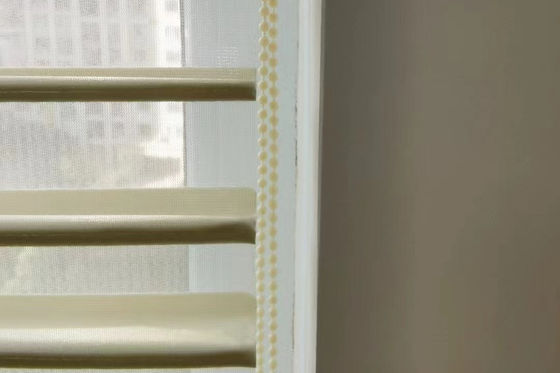 Zwei Schichten spinnen Shangri-La-Vorhang-transparente elegante Art für Schlafzimmer