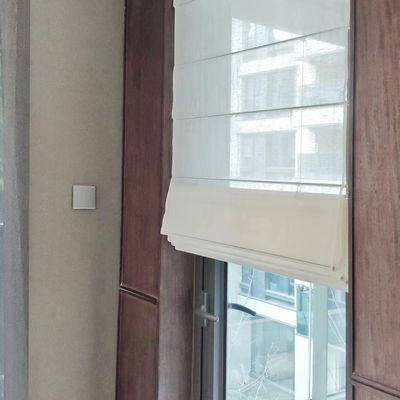 Weißes leichtes Roman Shade Style Curtains For-Krankenhaus-Büro-Hotel