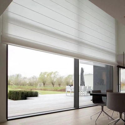 Weißes leichtes Roman Shade Style Curtains For-Krankenhaus-Büro-Hotel