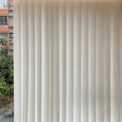 Klassisches Gewebe-Raum-Handbuch machen halb Vorhang-statische weiße vertikale Antitraumgewohnheit blind