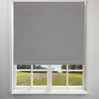 Grey Polyester Fabric Roller Blinds 100% für Satz am freien Markt des Wohnzimmer-85%