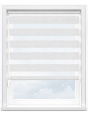 Stromausfall-Büro-Küchen-Badezimmer-Zebra-Doppelscheibe-Vorhang-horizontales Muster