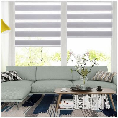 Horizontales InnenZebra-blinde Vorhang-Doppelschicht für Wohnzimmer