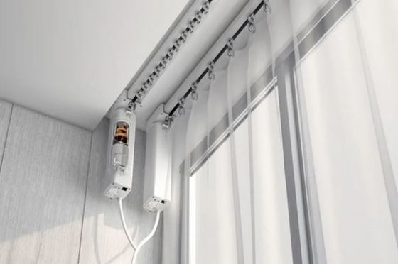 Halb drapieren Blindheits-Büro-Vorhang Schlafzimmer-Badezimmer-Balkon-Vertikaljalousie-Gewebe-Zug-Vorhang