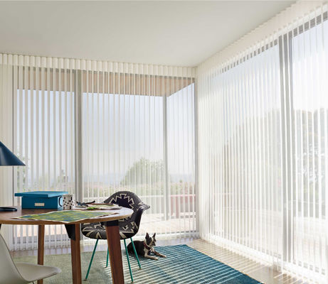 Elektrische Vertikaljalousien, Traumvorhänge, Vertikaljalousien, Sun-Schattierung, Wohnzimmer, Balkon, Büro