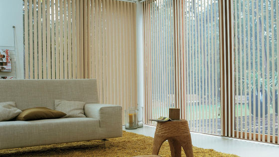 Dekorations-nordischer vertikaler Vorhang-intelligenter Jalousie-elektrischer Balkon-halber Stromausfall