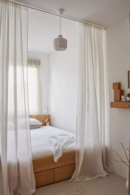 Weiße Schlange geformte Gauze Curtains Transparent And Shading-Balkon-Erkerfenster