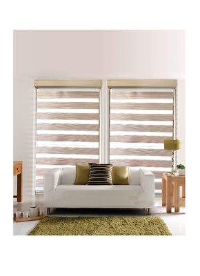 Doppelschicht-Zebra-weicher Gauze Blackout Curtains Office Bathroom-Technik-Sonnenschutz und Lichtschutz