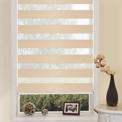 Doppelschicht-Zebra-weicher Gauze Blackout Curtains Office Bathroom-Technik-Sonnenschutz und Lichtschutz