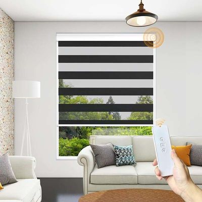 Intelligente elektrische wasserdichte schwarze Zebra Vorhang für Büro-Badprojekt